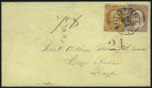 Sale 1000, Lot 1040, The Peter G. Dupuy Collection of High-Value 1857-60 Issues - Covers