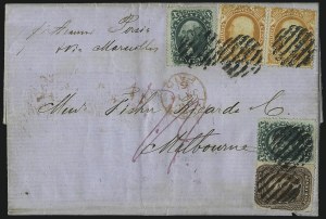 Sale 1000, Lot 1060, The Peter G. Dupuy Collection of High-Value 1857-60 Issues - Covers