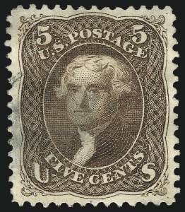 Sale 1000, Lot 1077, 1875 Re-Issue of 1861-66 Issue