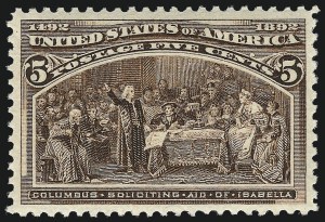 Sale Number 1000, Lot Number 1123, 1893 Columbian Issue (1c-50c) Sale Number 1000, Lot Number 1123, 1893 Columbian Issue (1c-50c)