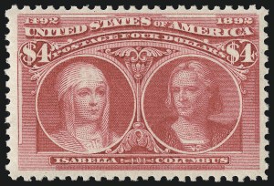 Sale Number 1000, Lot Number 1143, 1893 Columbian Issue (Dollar Values) Sale Number 1000, Lot Number 1143, 1893 Columbian Issue (Dollar Values)