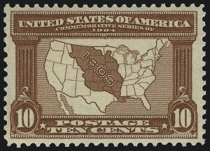 Sale Number 1000, Lot Number 1196, Louisiana Purchse, Jamestown Issues