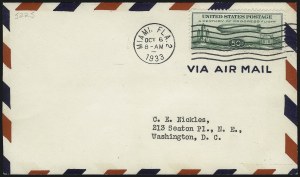 Sale 1003, Lot 5109, Air Post and Flight Covers (Scott C18, 1933 Century of Progress Flight)