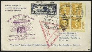 Sale 1003, Lot 5110, Air Post and Flight Covers (Scott C18, 1933 Century of Progress Flight)