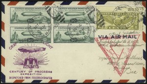 Sale 1003, Lot 5113, Air Post and Flight Covers (Scott C18, 1933 Century of Progress Flight)