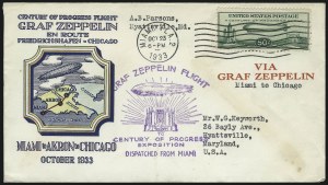 Sale 1003, Lot 5114, Air Post and Flight Covers (Scott C18, 1933 Century of Progress Flight)