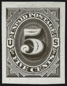 Sale 1003, Lot 5188, United States Postage Due Issues (Essays)