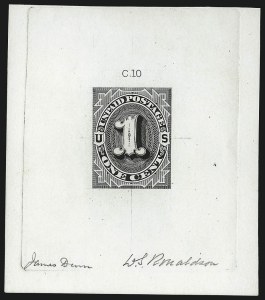 Sale 1003, Lot 5189, United States Postage Due Issues (Essays)