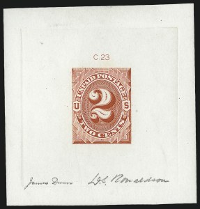 Sale 1003, Lot 5194, United States Postage Due Issues (Essays)