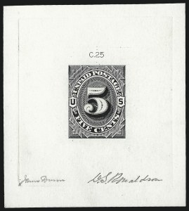 Sale 1003, Lot 5202, United States Postage Due Issues (Essays)