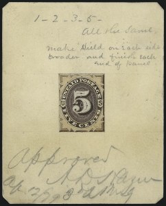 Sale 1003, Lot 5207, United States Postage Due Issues (Essays)