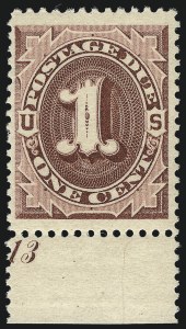 Sale 1003, Lot 5275, United States Postage Due Issues (Singles, Scott J15-J44)