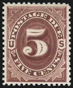 Sale 1003, Lot 5282, United States Postage Due Issues (Singles, Scott J15-J44)