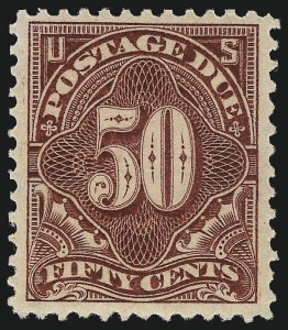 Sale 1003, Lot 5300, United States Postage Due Issues (Singles, Scott J15-J44)
