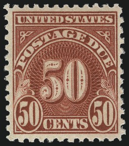 Sale 1003, Lot 5329, United States Postage Due Issues (Singles, Scott J47-J96a, Balance)