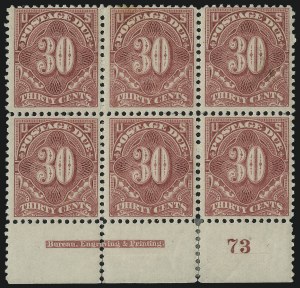 Sale 1003, Lot 5346, United States Postage Due Issues (Blocks and Plate Blocks, Scott J20-J49a)