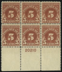 Sale 1003, Lot 5409, United States Postage Due Issues (Blocks and Plate Blocks, Scott J67-J104)