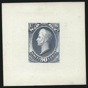 Sale 1003, Lot 5439, War Department Issues (Essays and Proofs)