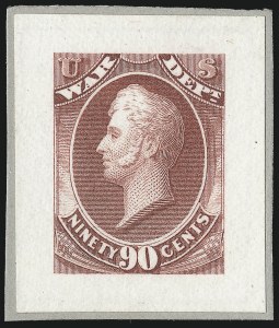 Sale 1003, Lot 5444, War Department Issues (Essays and Proofs)