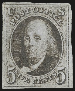 Sale 984, Lot 10, 1847 Issue (Scott 1-2)