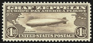Sale Number 984, Lot Number 1070, Air Post Graf Zeppelin Issue (Scott C13-C15) Sale Number 984, Lot Number 1070, Air Post Graf Zeppelin Issue (Scott C13-C15)