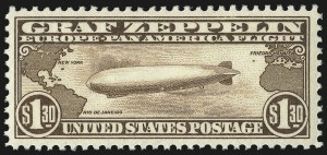 Sale 984, Lot 1072, Air Post Graf Zeppelin Issue (Scott C13-C15)