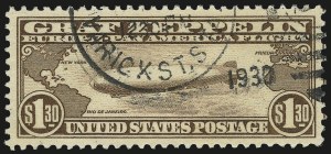 Sale 984, Lot 1075, Air Post Graf Zeppelin Issue (Scott C13-C15)