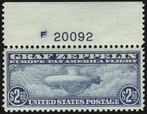 Sale Number 984, Lot Number 1078, Air Post Graf Zeppelin Issue (Scott C13-C15) Sale Number 984, Lot Number 1078, Air Post Graf Zeppelin Issue (Scott C13-C15)