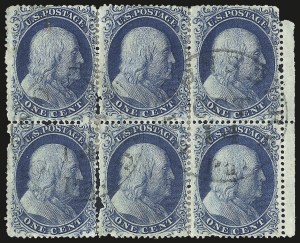 Sale 984, Lot 118, 1c 1857-60 Issue (Scott 18-24)
