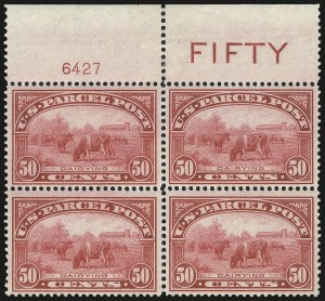 Sale 984, Lot 1192, Parcel Post, Carriers (Q, JQ, LO, L)