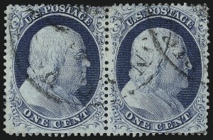 Sale 984, Lot 128, 1c 1857-60 Issue (Scott 18-24)