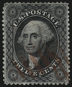 Sale Number 984, Lot Number 182, 12c 1857-60 Issue (Scott 36-36B)