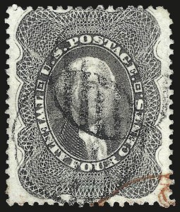 Sale 984, Lot 206, 24c-90c 1860 Issue (Scott 37-39)