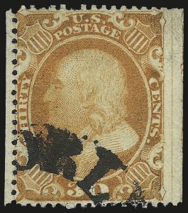 Sale 984, Lot 217, 24c-90c 1860 Issue (Scott 37-39)