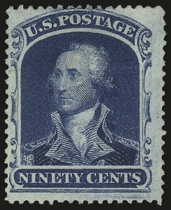 Sale 984, Lot 222, 24c-90c 1860 Issue (Scott 37-39)