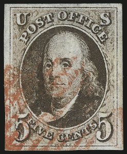 Sale Number 984, Lot Number 24, 1847 Issue (Scott 1-2)