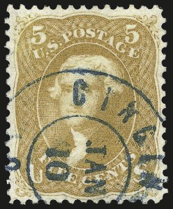 Sale 984, Lot 284, 1861-66 Issue (Scott 63-68)