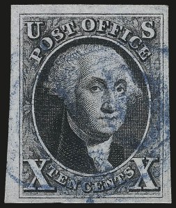Sale Number 984, Lot Number 33, 1847 Issue (Scott 1-2) Sale Number 984, Lot Number 33, 1847 Issue (Scott 1-2)
