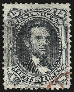 Sale 984, Lot 335, 1867-68 Grilled Issue (E Grill - Scott 86-91)
