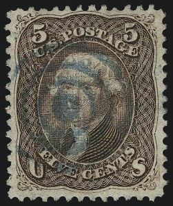 Sale Number 984, Lot Number 338, 1867-68 Grilled Issue (F Grill - Scott 92-101)