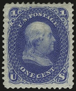 Sale 984, Lot 354, 1875 Re-Issue of 1861-66 Issue (Scott 102-111)