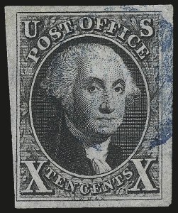 Sale 984, Lot 42, 1847 Issue (Scott 1-2)