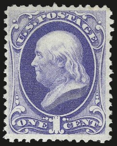Sale 984, Lot 474, 1870-71 National Bank Note Co. Ungrilled Issue (Scott 145-155)