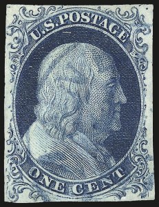 Sale Number 984, Lot Number 48, 1c 1851-56 Issue (Scott 5-9) Sale Number 984, Lot Number 48, 1c 1851-56 Issue (Scott 5-9)