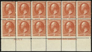 Sale 984, Lot 511, 1881-87 American Bank Note Co. Issues (Scott 205-218)