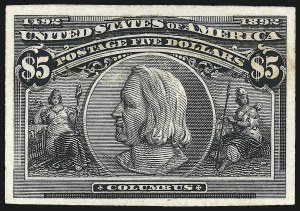 Sale 984, Lot 537, 1893 Columbian Issue (1c thru 8c, Scott 230-236)