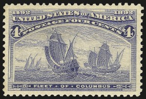 Sale Number 984, Lot Number 544, 1893 Columbian Issue (1c thru 8c, Scott 230-236) Sale Number 984, Lot Number 544, 1893 Columbian Issue (1c thru 8c, Scott 230-236)