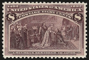 Sale Number 984, Lot Number 550, 1893 Columbian Issue (1c thru 8c, Scott 230-236) Sale Number 984, Lot Number 550, 1893 Columbian Issue (1c thru 8c, Scott 230-236)