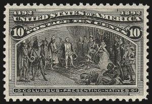 Sale Number 984, Lot Number 551, 1893 Columbian Issue (10c thru $1.00, Scott 237-241) Sale Number 984, Lot Number 551, 1893 Columbian Issue (10c thru $1.00, Scott 237-241)