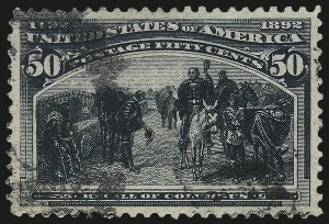 Sale 984, Lot 566, 1893 Columbian Issue (10c thru $1.00, Scott 237-241)